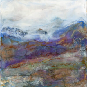 Encaustic and shellac on cradled birch 10"x10"